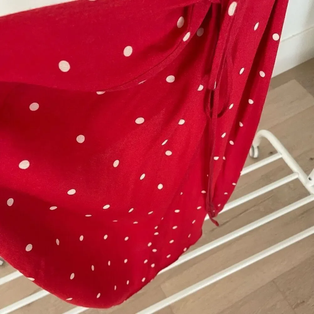 Reformation Red Polka Dot Dress